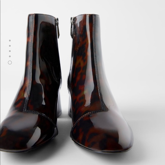 zara tortoise shell boots